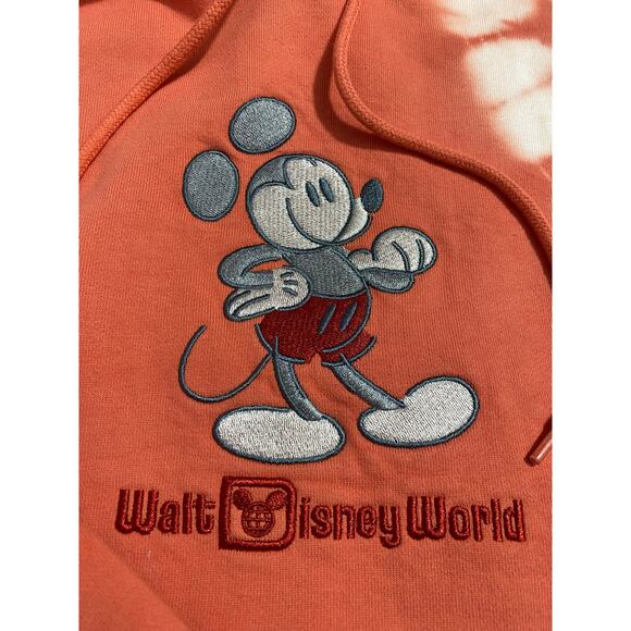 Disney Parks WDW Mickey Mouse Genuine Mousewear Tie-Dye Pullover Hoodie Medium - Picture 9 of 12
